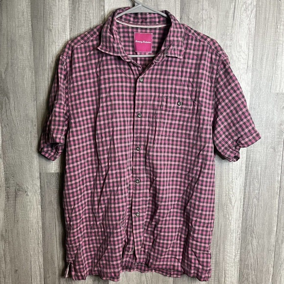 Tommy Bahama Men's Size Large Silk‎ Short Sleeve Shirt Beach Button Up Lot Of 2 - Picture 7 of 12